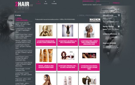 2HAIR.cz - e-shop prodej vlasové kosmetiky